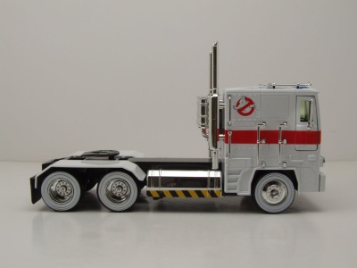 Optimus Prime Transformers Ghostbusters Ecto-1 weiß Modellauto 1:24 Jada Toys