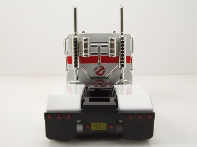 Optimus Prime Transformers Ghostbusters Ecto-1 weiß Modellauto 1:24 Jada Toys