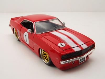 Chevrolet Camaro #1 1969 rot Fast & Furious Modellauto 1:24 Jada Toys