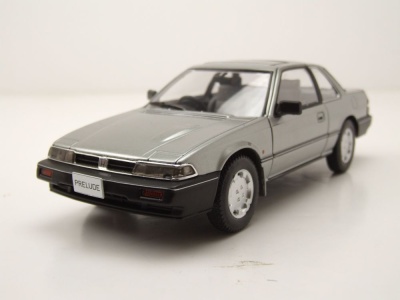 Honda Prelude RHD 1985 grau metallic Modellauto 1:24...