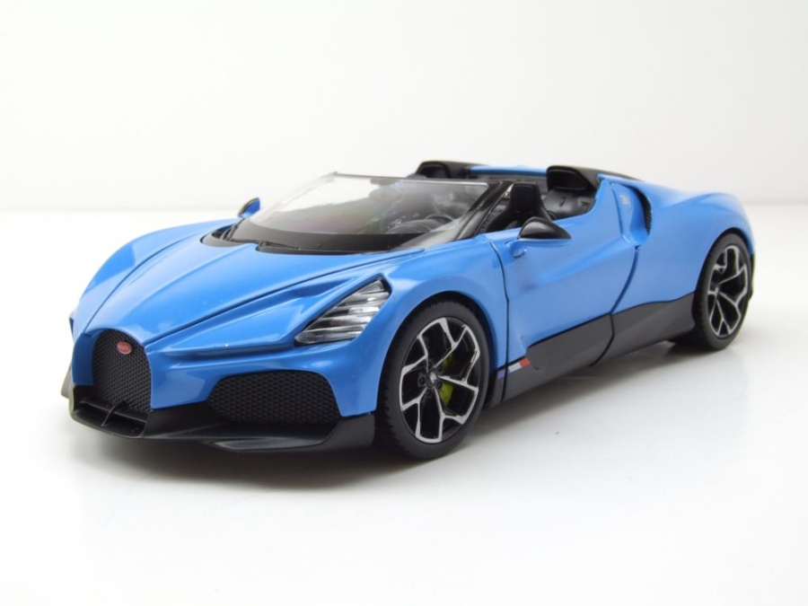 Bugatti W16 Mistral blau Modellauto 1:24 Welly