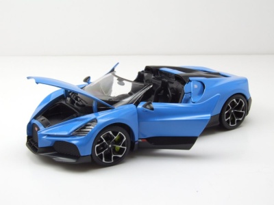 Bugatti W16 Mistral blau Modellauto 1:24 Welly