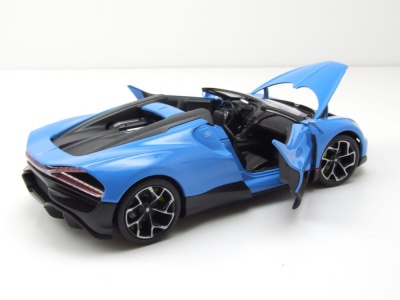 Bugatti W16 Mistral blau Modellauto 1:24 Welly