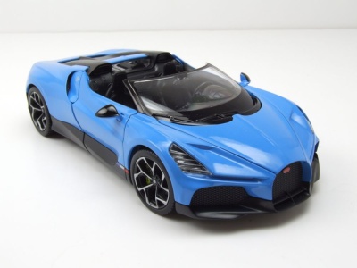 Bugatti W16 Mistral blau Modellauto 1:24 Welly