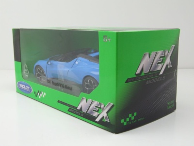 Bugatti W16 Mistral blau Modellauto 1:24 Welly