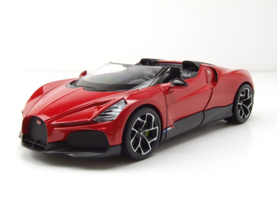 Bugatti W16 Mistral rot Modellauto 1:24 Welly