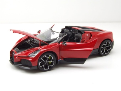 Bugatti W16 Mistral rot Modellauto 1:24 Welly