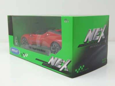 Bugatti W16 Mistral rot Modellauto 1:24 Welly