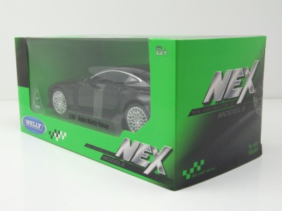 Aston Martin Valour schwarz Modellauto 1:24 Welly