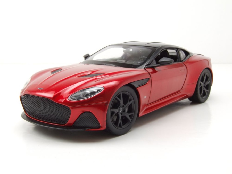 Aston Martin DBS rot schwarz Modellauto 1:24 Welly