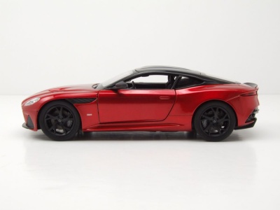 Aston Martin DBS rot schwarz Modellauto 1:24 Welly