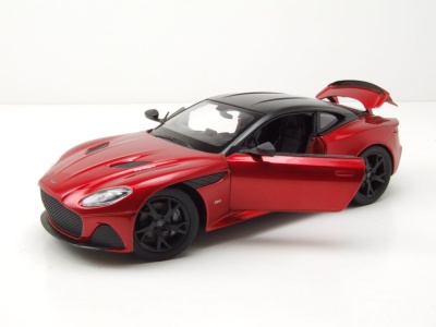 Aston Martin DBS rot schwarz Modellauto 1:24 Welly