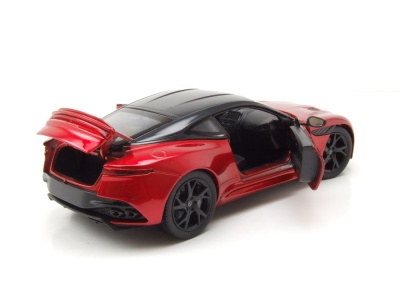 Aston Martin DBS rot schwarz Modellauto 1:24 Welly