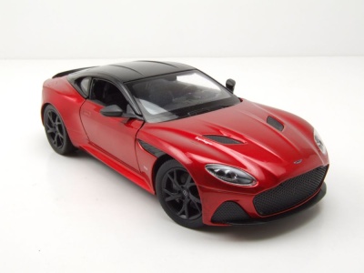 Aston Martin DBS rot schwarz Modellauto 1:24 Welly