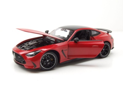 Mercedes AMG GT rot metallic schwarz Modellauto 1:24 Welly
