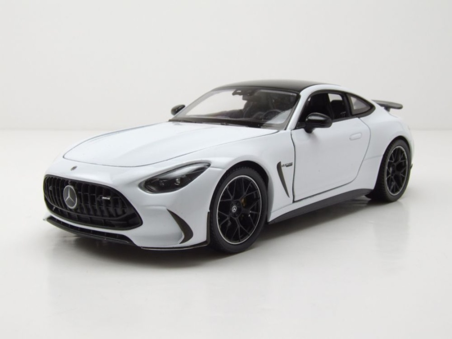 Mercedes AMG GT weiß schwarz Modellauto 1:24 Welly