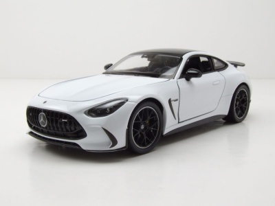 Mercedes AMG GT weiß schwarz Modellauto 1:24 Welly