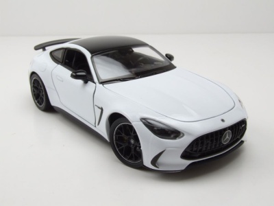 Mercedes AMG GT weiß schwarz Modellauto 1:24 Welly