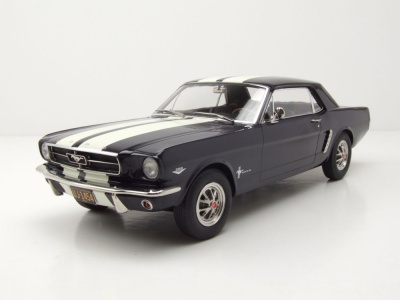 Ford Mustang Coupe 1965 blau metallic Modellauto 1:18 Norev