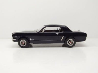 Ford Mustang Coupe 1965 blau metallic Modellauto 1:18 Norev