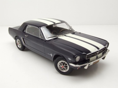Ford Mustang Coupe 1965 blau metallic Modellauto 1:18 Norev