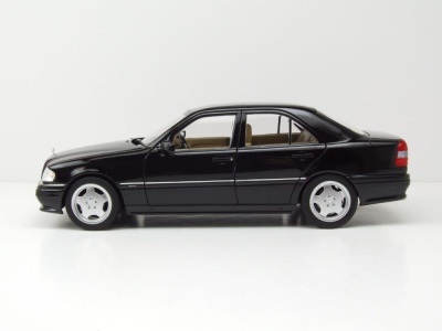 Mercedes C-Klasse C36 AMG W202 1993 schwarz metallic Modellauto 1:18 Norev