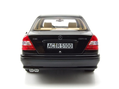 Mercedes C-Klasse C36 AMG W202 1993 schwarz metallic Modellauto 1:18 Norev