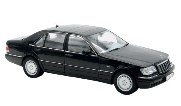 Mercedes S600 S-Klasse W140 1997 schwarz Modellauto 1:18 Norev