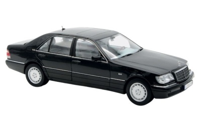 Mercedes S600 S-Klasse W140 1997 schwarz Modellauto 1:18...