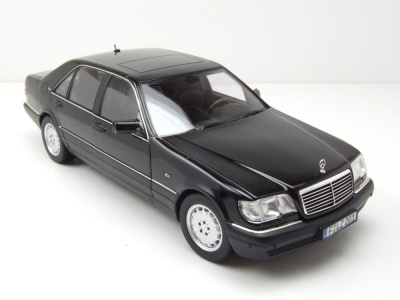 Mercedes S600 S-Klasse W140 1997 schwarz Modellauto 1:18 Norev
