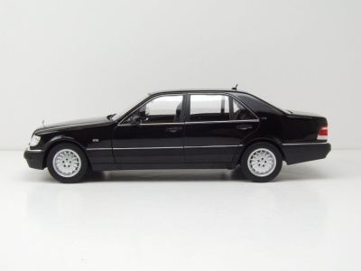Mercedes S600 S-Klasse W140 1997 schwarz Modellauto 1:18 Norev