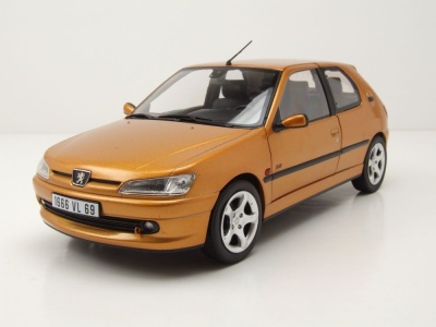 Peugeot 306 S16 1997 goldgelb metallic Modellauto 1:18 Norev