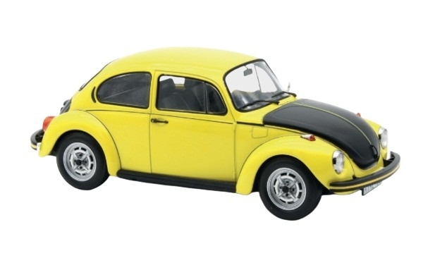 VW 1303 Käfer 1973 gelb schwarz Modellauto 1:18 Norev