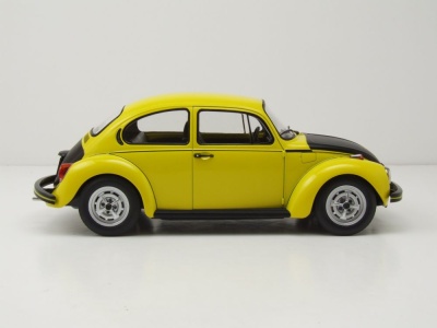 VW 1303 Käfer 1973 gelb schwarz Modellauto 1:18 Norev