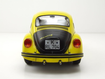VW 1303 Käfer 1973 gelb schwarz Modellauto 1:18 Norev