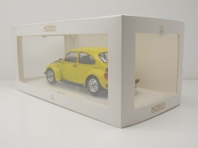 VW 1303 Käfer 1973 gelb schwarz Modellauto 1:18 Norev