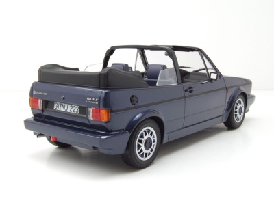 VW Golf 1 Cabrio Quartett 1992 blau metallic Modellauto...