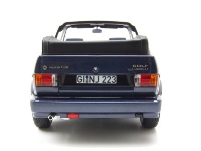 VW Golf 1 Cabrio Quartett 1992 blau metallic Modellauto 1:18 Norev