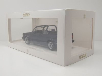 VW Golf 1 Cabrio Quartett 1992 blau metallic Modellauto 1:18 Norev