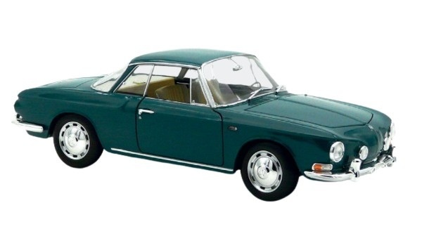 VW Karmann Ghia 1500 1963 grün Modellauto 1:18 Norev