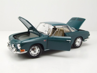 VW Karmann Ghia 1500 1963 grün Modellauto 1:18 Norev