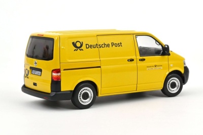 VW T5 Bus Transporter Deutsche Post 2003 gelb Modellauto 1:18 Norev