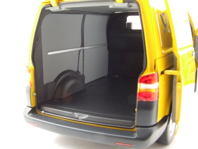 VW T5 Bus Transporter Deutsche Post 2003 gelb Modellauto 1:18 Norev
