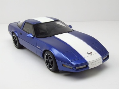 Chevrolet Corvette C4 Gran Sport 1996 blau Modellauto 1:18 GT Spirit