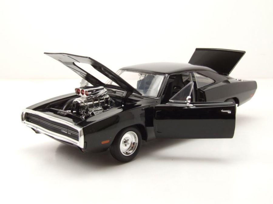 Modellauto Dodge Charger R/T 1970 schwarz Fast & Furious F9 1:24