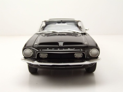 Shelby Ford Mustang GT350KR Convertible 1968 schwarz weiß Modellauto 1:18 Acme