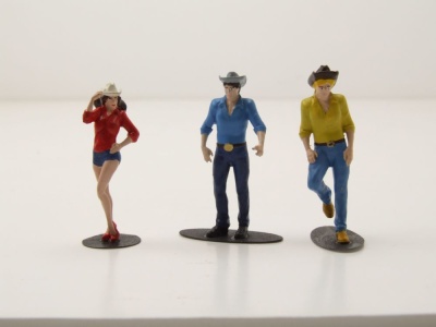 Figuren Set Bo Daisy Luke Duke für 1:43 Modelle Cartrix