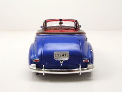 Chevrolet Special Deluxe Convertible Lowrider 1941 blau Modellauto 1:24 Welly