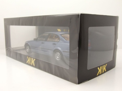 BMW 3er E46 Limousine 1999 hellblau metallic Modellauto 1:18 KK Scale