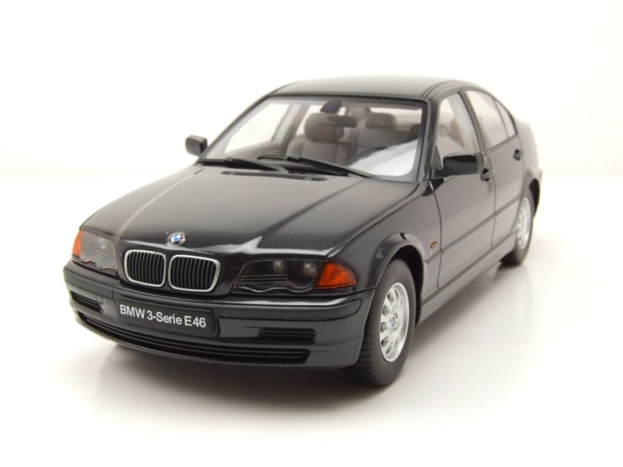 BMW 3er E46 Limousine 1999 schwarz metallic Modellauto 1:18 KK Scale